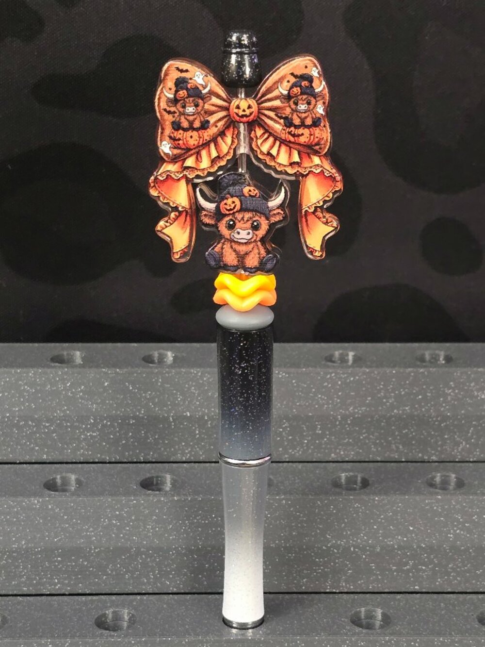 Halloween Cow Acrylic Spinner Novelty Pen